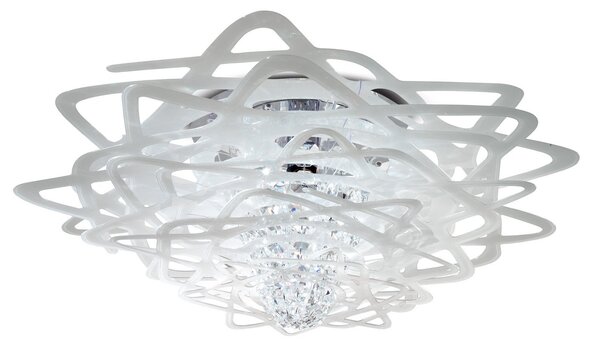 Lampa Sufitowa Slamp, Aurora, ściemnialny, biały, salon, tworzywo sztuczne, design