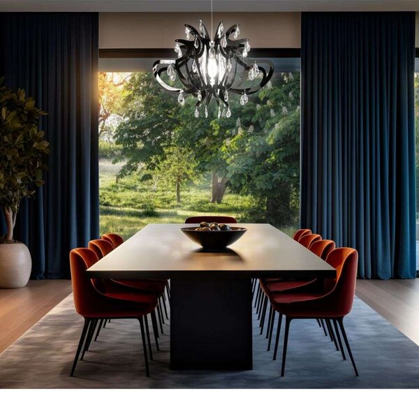 Lampa Wisząca Slamp, czarny, jadalnia, tworzywo sztuczne