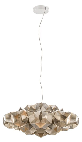 Lampa Wisząca Slamp, Drusa, beżowy, salon, tworzywo sztuczne, design