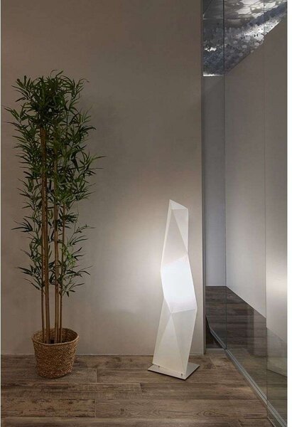 Lampa Podłogowa Slamp, biały, salon, tworzywo sztuczne