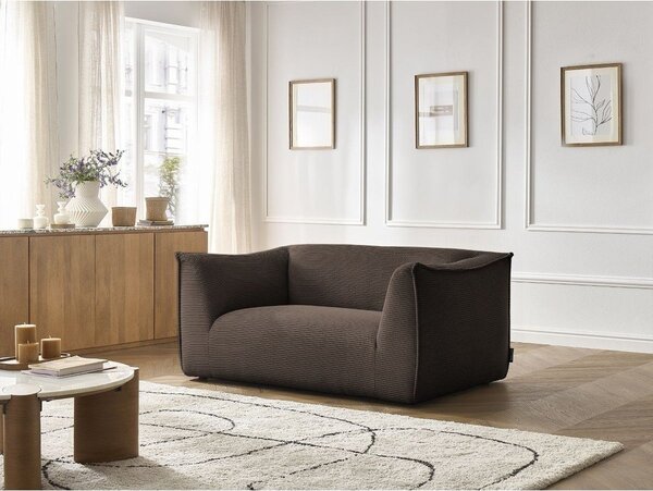 Brązowa sztruksowa sofa 170 cm Giorgia – Bobochic Paris