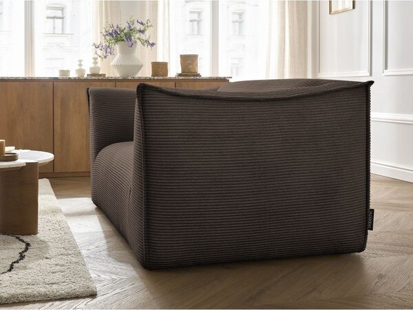 Brązowa sztruksowa sofa 170 cm Giorgia – Bobochic Paris