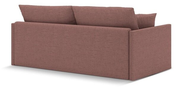 Różowa rozkładana sofa z tkaniny szenilowej 209 cm Shannon – Cosmopolitan Design