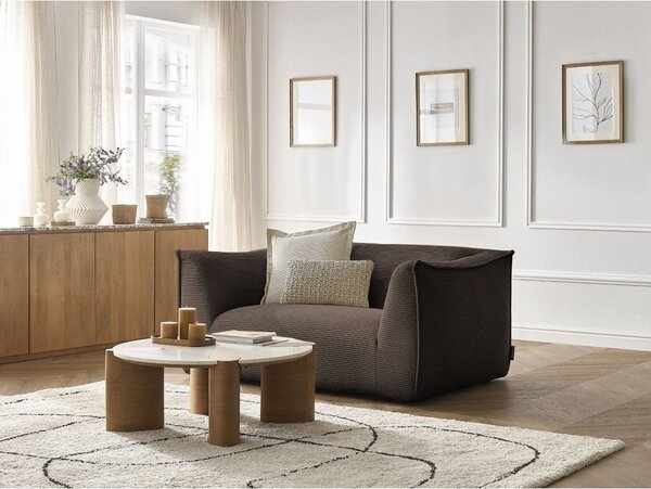 Brązowa sztruksowa sofa 170 cm Giorgia – Bobochic Paris