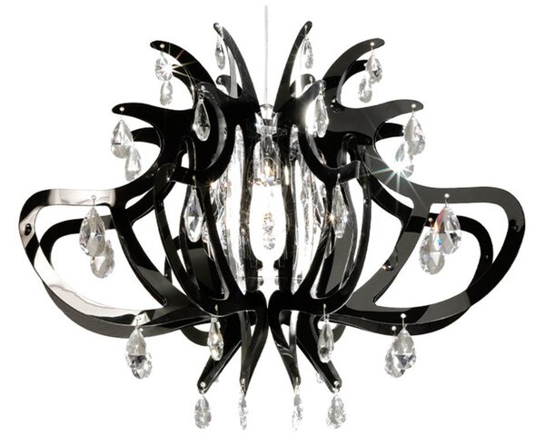 Lampa Wisząca Slamp, czarny, jadalnia, tworzywo sztuczne