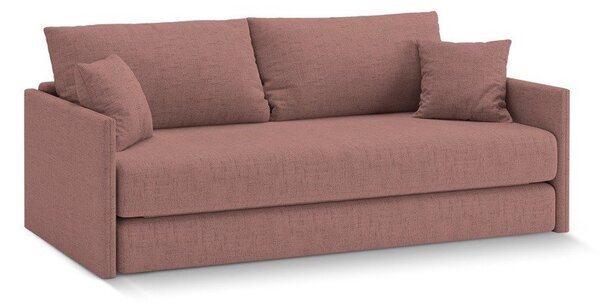 Różowa rozkładana sofa z tkaniny szenilowej 209 cm Shannon – Cosmopolitan Design