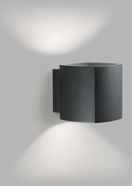 Lampa Ścienna LIGHT-POINT, ściemnialny, czarny, taras, aluminium