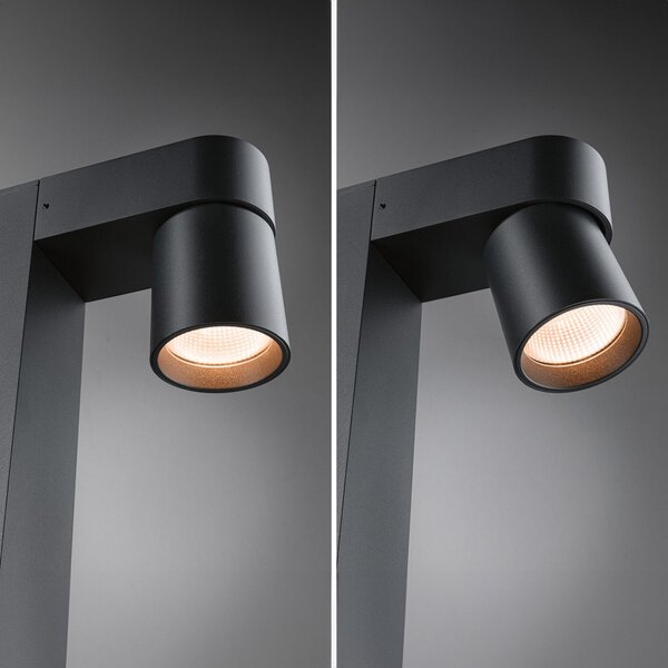 Zewnętrzna Lampa Paulmann, Kimu, czarny, aluminium, nowoczesny
