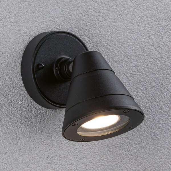 Zewnętrzna Lampa Paulmann, Trian, ściemnialny, czarny, metal, nowoczesny