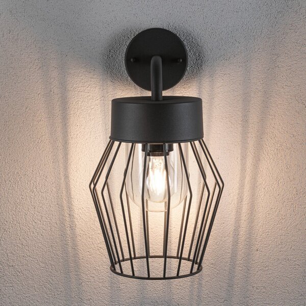 Zewnętrzna Lampa Paulmann, Lanka, ściemnialny, czarny, metal