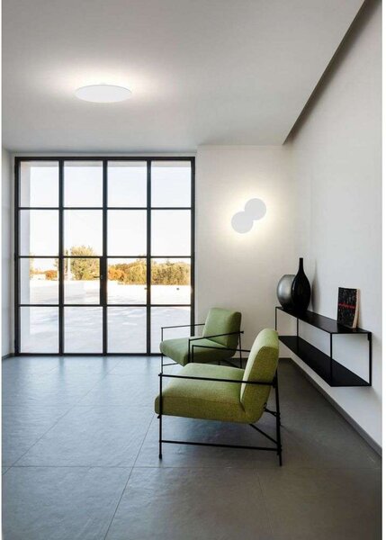 Lampa Sufitowa Rotaliana, biały, salon, aluminium