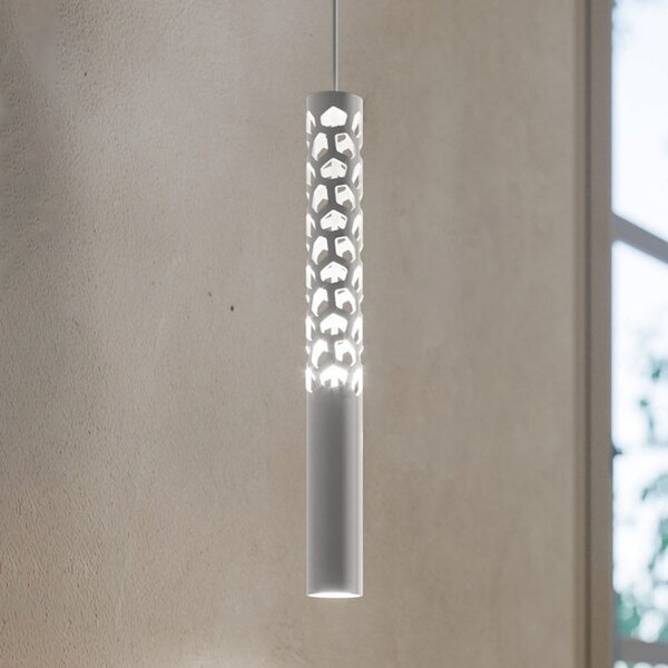 Lampa Wisząca Rotaliana, Squiggle, biały, salon, metal, design