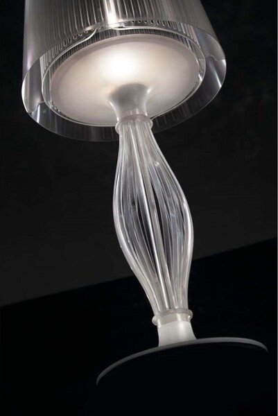 Lampa Stołowa Slamp, transparentny, salon, tworzywo sztuczne