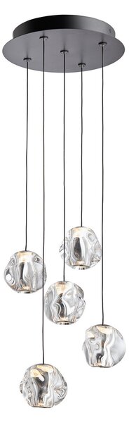 Lampa Wisząca LOOM DESIGN, Ice Ball, ściemnialny, metaliczny, salon, metal, nowoczesny