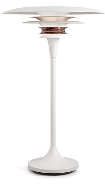 Diablo Lampa Stołowa Ø30 Matt White/Rosé Silver - Belid