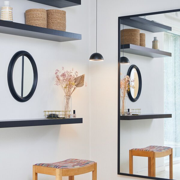 Lampa Wisząca LOOM DESIGN, Curve, ściemnialny, czarny, salon, aluminium, nowoczesny