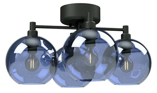 Lampa Sufitowa Belid, ściemnialny, niebieski, salon, szkło