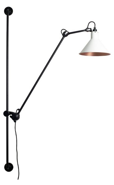 Lampa Ścienna Lampe Gras, czarny, salon, metal, industrialny