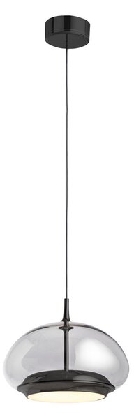 Lampa Wisząca LOOM DESIGN, Avalon, ściemnialny, czarny, salon, szkło, nowoczesny