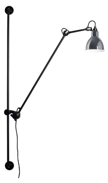 Lampa Ścienna Lampe Gras, 214 Round, czarny, salon, metal, design