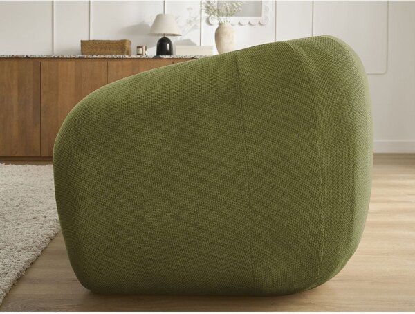 Zielona rozkładana sofa z tkaniny szenilowej 228 cm Neyo – Bobochic Paris