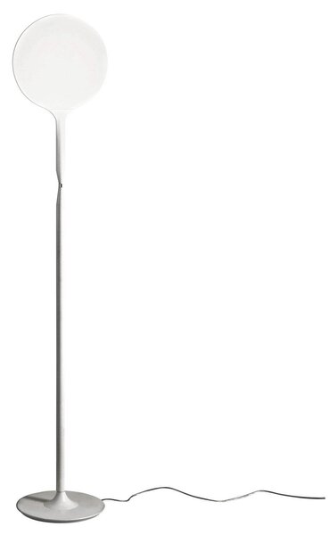 Lampa Podłogowa Artemide, Castore, ściemnialny, biały, salon, szkło, design