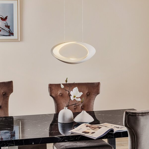 Lampa Wisząca Artemide, Cabildo, ściemnialny, biały, salon, metal, design