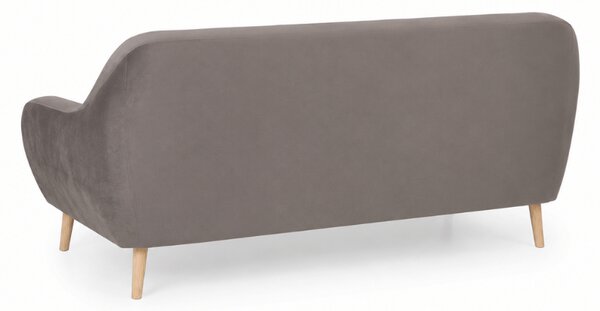 Szara 3-osobowa sofa CORANTI VELVET