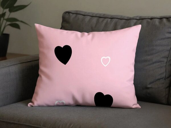 Poliestrowo-bawełniana poszewka na poduszkę CORAZON POLY 50x70 cm, różowy
