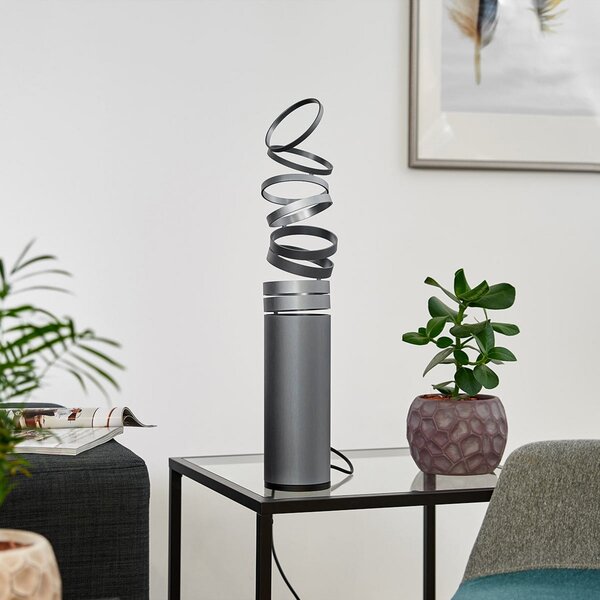 Lampa Stołowa Artemide, Decomposé, szary, salon, metal, design