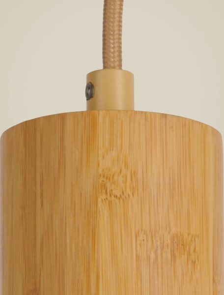 Good & Mojo Lampa wisząca Java, jasne drewno, przedpokój, bambus, skandynawski
