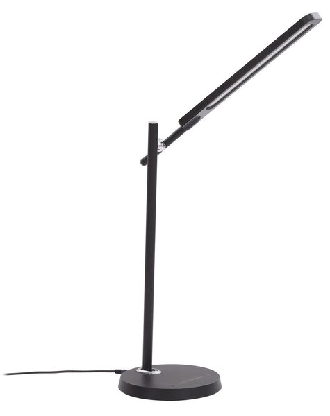 Lampa Stołowa Lindby, Valtorin, ściemnialny, czarny, gabinet | pracownia, tworzywo sztuczne, nowoczesny