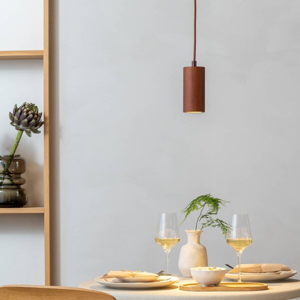 Good & Mojo Lampa wisząca Java, brązowy / rdzawy, przedpokój, bambus, skandynawski