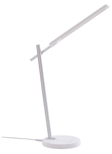 Lampa Stołowa Lindby, Valtorin, ściemnialny, biały, gabinet | pracownia, tworzywo sztuczne, nowoczesny