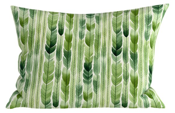 Poliestrowo-bawełniana poszewka na poduszkę GREEN TREES POLY 50x70 cm, zielona