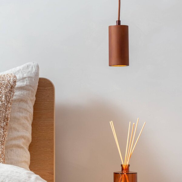 Good & Mojo Lampa wisząca Java, brązowy / rdzawy, przedpokój, bambus, skandynawski