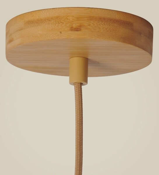 Good & Mojo Lampa wisząca Java, jasne drewno, przedpokój, bambus, skandynawski