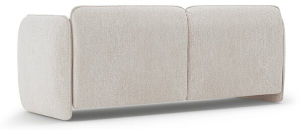 Kremowa sofa z tkaniny szenilowej 204 cm Georgia – Micadoni