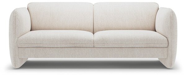 Kremowa sofa z tkaniny szenilowej 204 cm Georgia – Micadoni