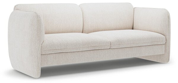 Kremowa sofa z tkaniny szenilowej 204 cm Georgia – Micadoni