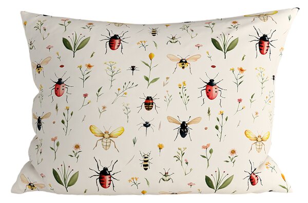 Polibawełniana poszewka na poduszkę INSECTA POLY 70x90 cm, kolorowa