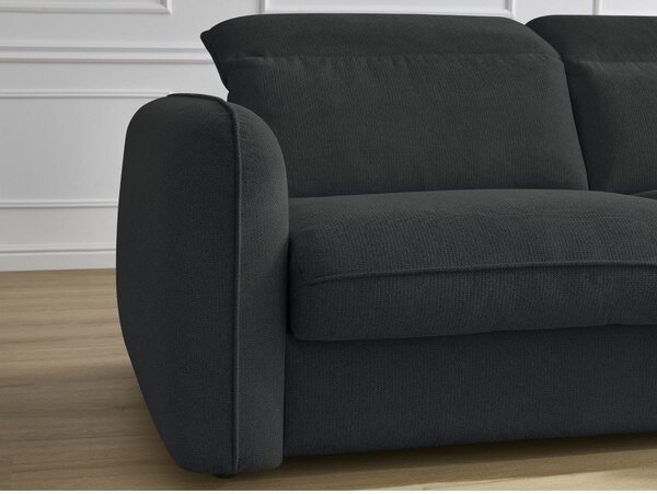 Czarna sofa 216 cm Achille – Bobochic Paris