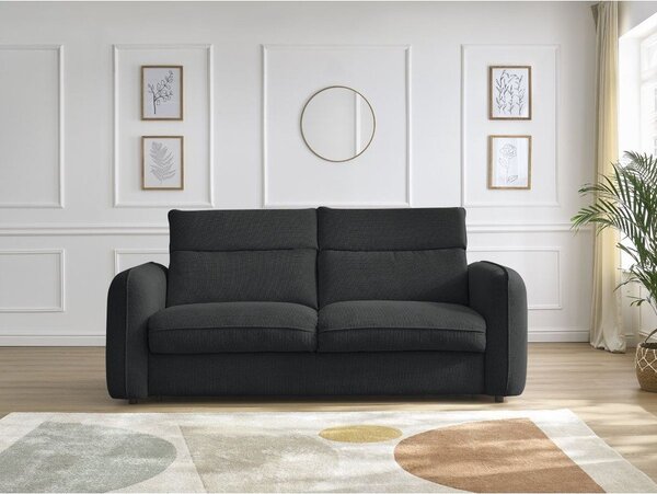 Czarna sofa 216 cm Achille – Bobochic Paris
