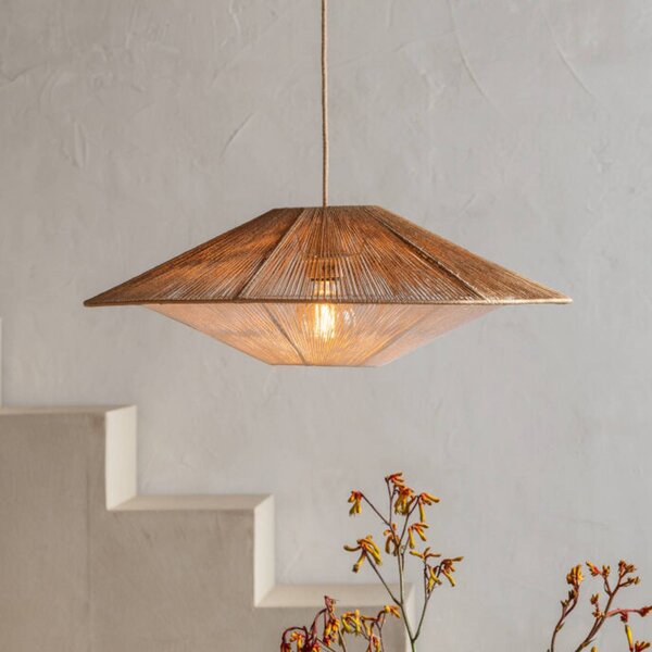 Good & Mojo Lampa wisząca Lumbini, brązowy / rdzawy, salon / jadalnia, papier / lunolit / lunopal, skandynawski