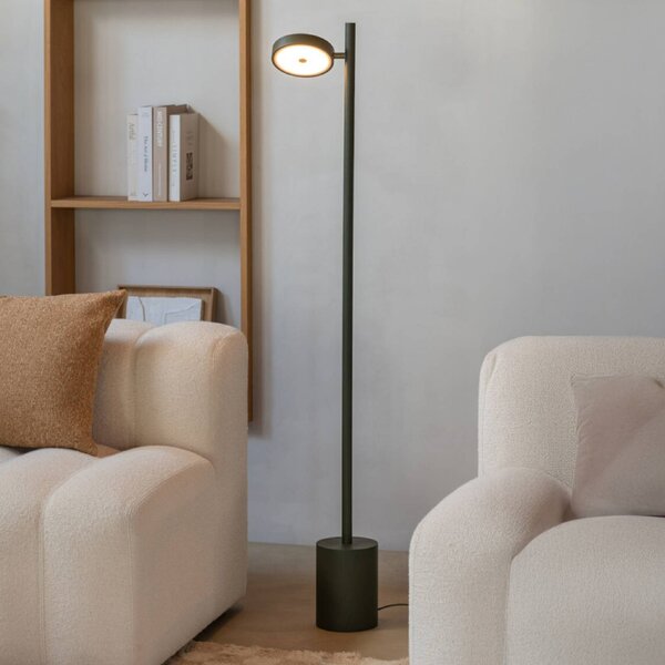 Good & Mojo Lampa stojąca Okinawa, możliwość ściemniania, zielony, salon / jadalnia, drewno, nowoczesny