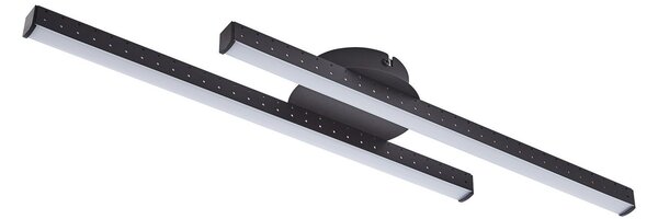 Lampa Sufitowa Lindby, Aurendor, czarny, salon, aluminium, nowoczesny