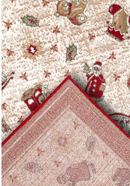 Czerwony dywan z mieszanki bawełny ze świątecznym motywem 50x80 cm Toy's Delight Red Christmas – Villeroy&Boch