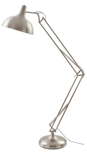 Lampa Podłogowa Lindby, Leia, metaliczny, gabinet | pracownia, metal, nowoczesny