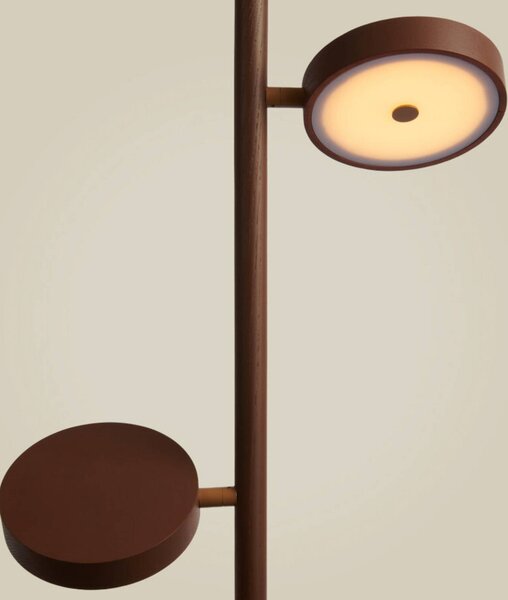 Good & Mojo Lampa stojąca Okinawa, możliwość ściemniania, brązowy / rdzawy, salon / jadalnia, drewno, nowoczesny