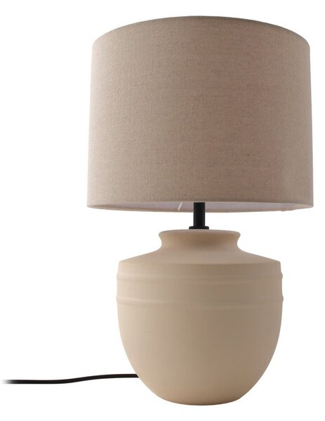 Lampa Stołowa Lindby, Thalassia, beżowy, jadalnia, ceramika, nowoczesny